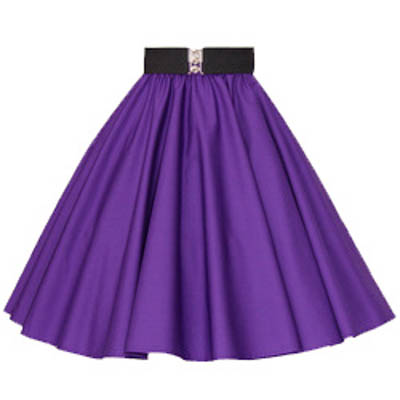 Plain Purple Circle Skirt. Rock n Roll Dancewear Outfit