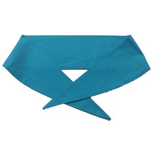 Ladies Peacock Blue Rock n Roll Neckerchief. Ideal outfit accessory